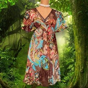 Fairycore boho coverup kimono dress